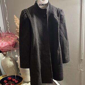Elegant Women's Gray Cape Coat